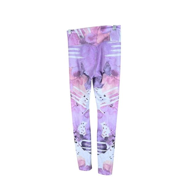 Aimn | Brave Spirit Abstract Watercolor Workout Compression Leggings Small - Picture 5 of 9
